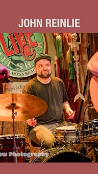 John Reinlie, local 30A musician and drummer for MECO band.